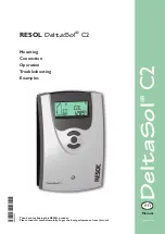 Resol DeltaSol C2 Manual preview