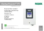 Resol DeltaTherm E Installation, Operation, Functions And Options, Troubleshooting preview