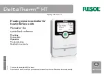 Resol DeltaTherm HT Manual For The Specialised Craftsman preview