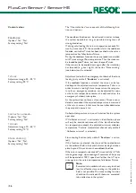 Предварительный просмотр 26 страницы Resol FlowCon Sensor HE Installation, Operation, Commissioning, Maintenance