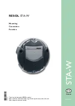 Resol STA-W Manual предпросмотр