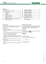 Preview for 2 page of Resol TLR2 Manual