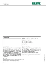 Предварительный просмотр 16 страницы Resol WMZ-G1 Mounting, Connection, Operation