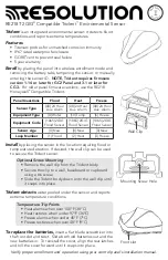 Resolution 2GIG Compatible Trident RE218T Manual предпросмотр