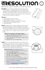 Предварительный просмотр 1 страницы Resolution CryptiX NanoMax RE622 Series User Manual