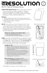 Resolution CryptiX RE110P Install Manual предпросмотр