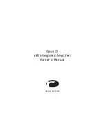 Resolution OPUS 21 S80 Owner'S Manual предпросмотр