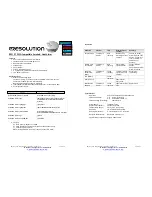 Resolution RE212T Instructions preview