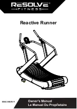 Resolve Fitness Reactive Runner Owner'S Manual preview