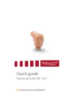 ReSound GN LiNX 3D CIC Quick Manual preview