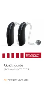 ReSound LiNX 3D 77 Quick Manual preview