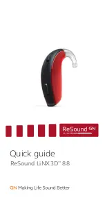 ReSound LiNX 3D 88 Quick Manual предпросмотр