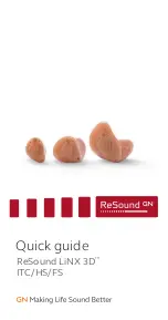 ReSound LiNX 3D FS Quick Manual preview