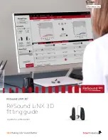 Предварительный просмотр 1 страницы ReSound LINX 3D Fittings Manual