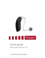 ReSound LiNX3D 67 Quick Manual preview