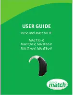 Preview for 1 page of ReSound Match MA1T70-V User Manual