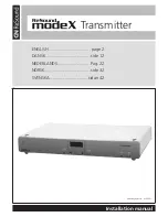 Preview for 1 page of ReSound modeX Installation Manual