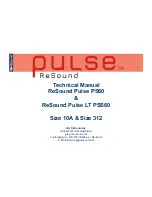 ReSound Pulse LT PSS60 Technical Manual preview