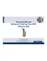 ReSound TFP70-V BTE Technical Manual preview