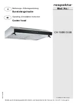 Respekta CH 16060 SGB Operating & Installation Instructions Manual preview