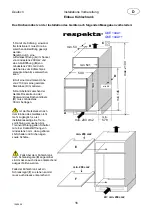 Предварительный просмотр 18 страницы Respekta GKE 144A+ Operating And Installation Instructions