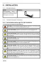 Предварительный просмотр 39 страницы Respekta HS2000-26 Installation & User'S Instructions