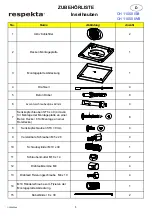 Preview for 2 page of Respekta Island CH 11050 ISB Installation Instruction