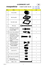 Preview for 8 page of Respekta Island CH 11050 ISB Installation Instruction