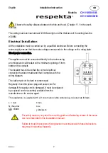 Preview for 9 page of Respekta Island CH 11050 ISB Installation Instruction