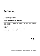 Предварительный просмотр 21 страницы Respiray Wearable Air Purifier User Manual