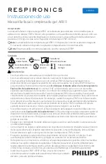 Предварительный просмотр 13 страницы Respironics AF811 Instructions For Use Manual