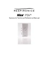 Preview for 1 page of Respironics Alice PDx Service & Technical Reference Manual