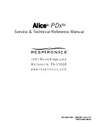 Preview for 80 page of Respironics Alice PDx Service & Technical Reference Manual