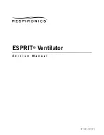 Preview for 1 page of Respironics ESPRIT Service Manual