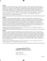 Preview for 11 page of Respironics MicroElite Instructions For Use Manual