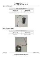 Preview for 255 page of Respironics Trilogy 02 Technical Information