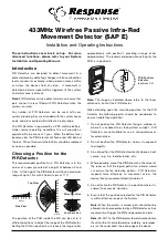 Response Electronics SAP E Installation And Operating Instructions preview