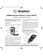 Response Electronics SAR E Installation And Operating Instructions preview