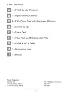 Preview for 7 page of Response QC 3670 Operation Instruction Manual