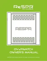 Preview for 1 page of ReSPR Technologies Overwatch Owner'S Manual