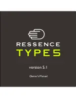 RESSENCE TYPE 5 Owner'S Manual preview