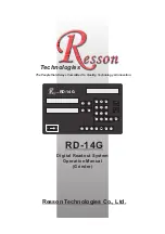 Preview for 1 page of Resson Technologies RD-14G Operation Manual