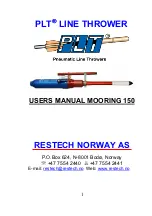 Restech PLT MOORING 150 User Manual preview