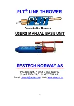 Preview for 7 page of Restech PLT MOORING 150 User Manual