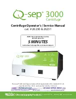 Restek Q-sep 3000 Operators & Service Manual предпросмотр