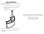 Preview for 6 page of Restoration Hardware 26100048 Quick Start Manual