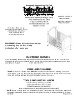 Предварительный просмотр 2 страницы Restoration Hardware 5783-0612 Assembly Instructions Manual