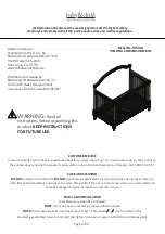 Предварительный просмотр 1 страницы Restoration Hardware Baby & Child BELLINA CONVERSION CRIB 105024 Manual