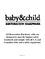 Restoration Hardware Baby&Child Marlowe 5773-A614 Instructions Manual предпросмотр