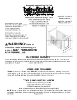 Preview for 2 page of Restoration Hardware Baby&Child Marlowe 5773-A614 Instructions Manual